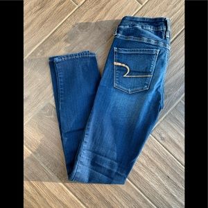American eagle skinny dark wash jeans